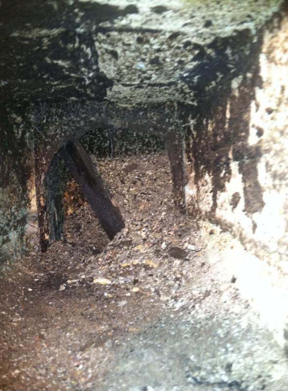 corroded furnace flue
