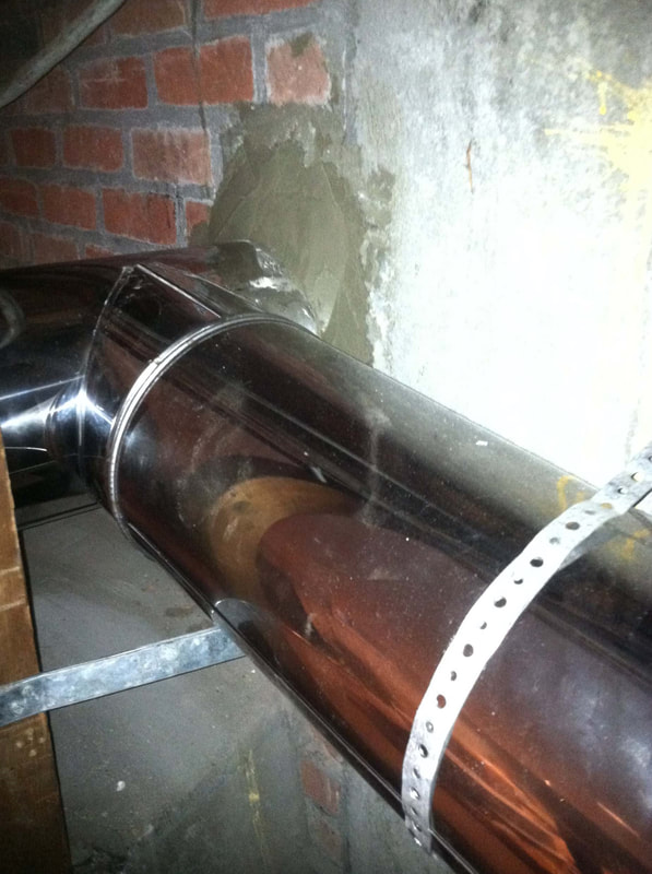 large chimney pipe